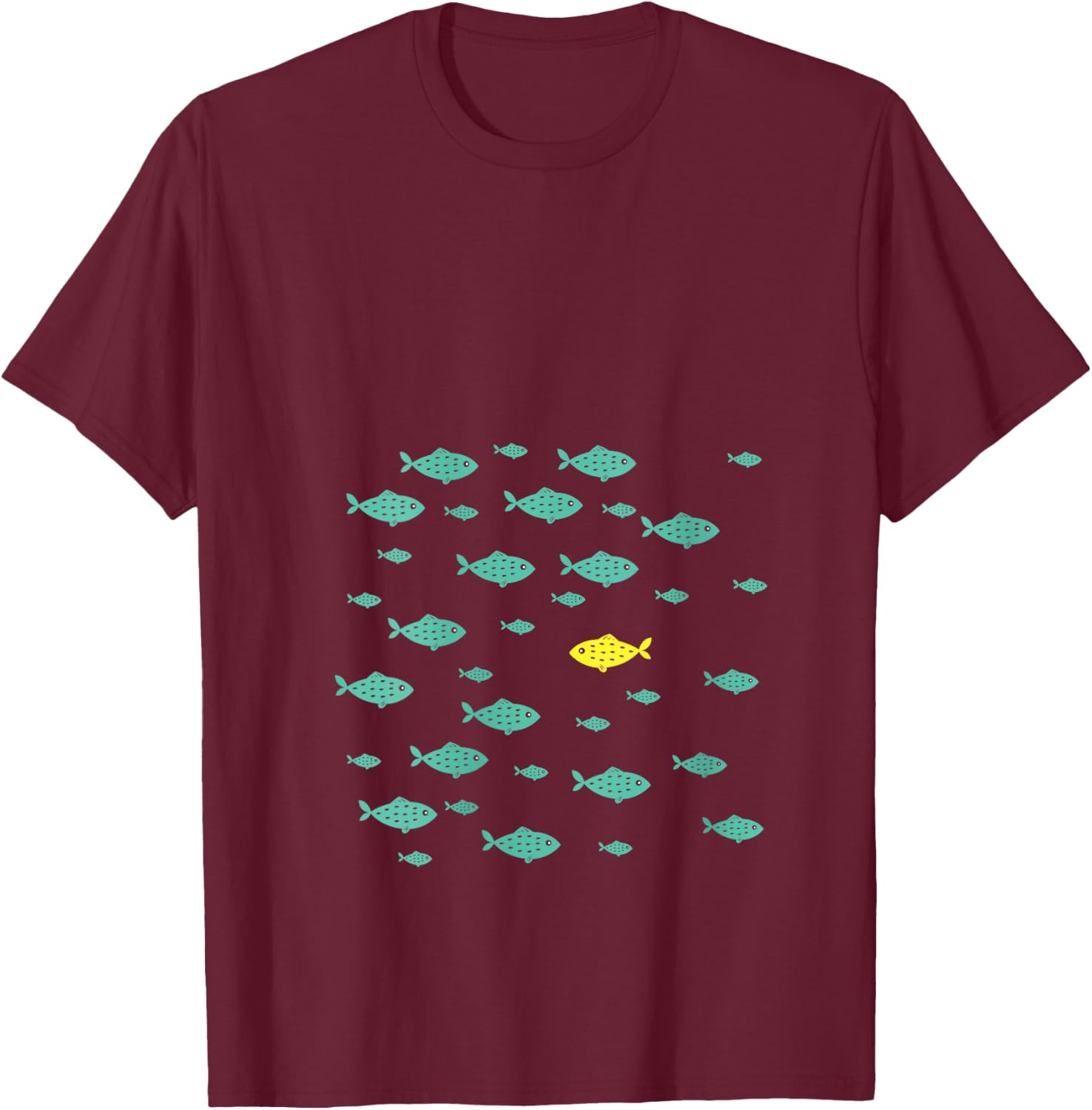 Women's Swimming Against The Current Motivational Inspiration Gift V-Neck T-Shirt - T-Shirt | Maroon