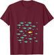 Women's Swimming Against The Current Motivational Inspiration Gift V-Neck T-Shirt - T-Shirt | Maroon