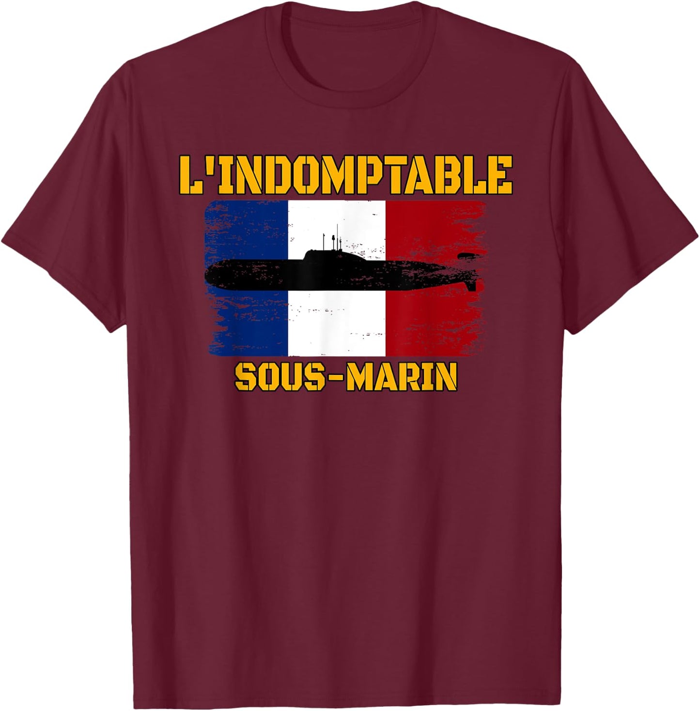 L'Indomptable S613 Sous-Marin Nucléaire Papa Grand-père T-Shirt - T-Shirt | Maroon