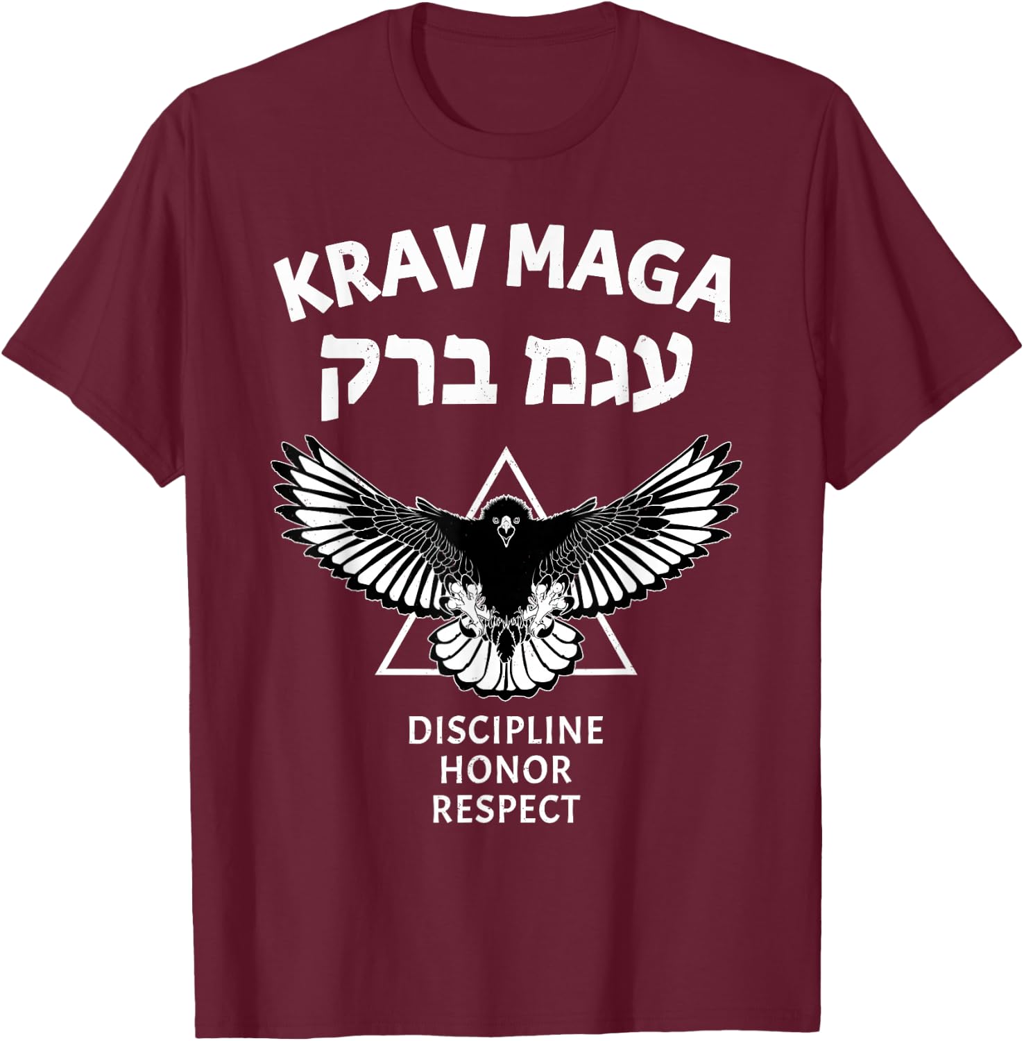 Krav Maga Eagle T-Shirt - T-Shirt | Maroon