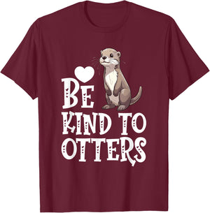 Kindness Matters Anti-Bullying Unity Day Be Kind To Otters T-Shirt - T-Shirt | Maroon