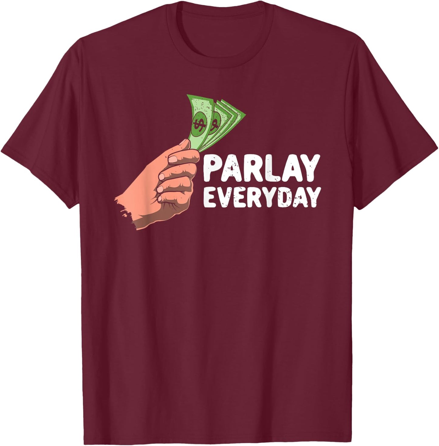 Parlay Betting Sports Betting Draft Picks Fantasy Football T-Shirt - T-Shirt | Maroon