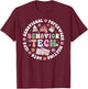 Behavior Tech Groovy Behavior Technician Behavioral Tech T-Shirt - T-Shirt | Maroon