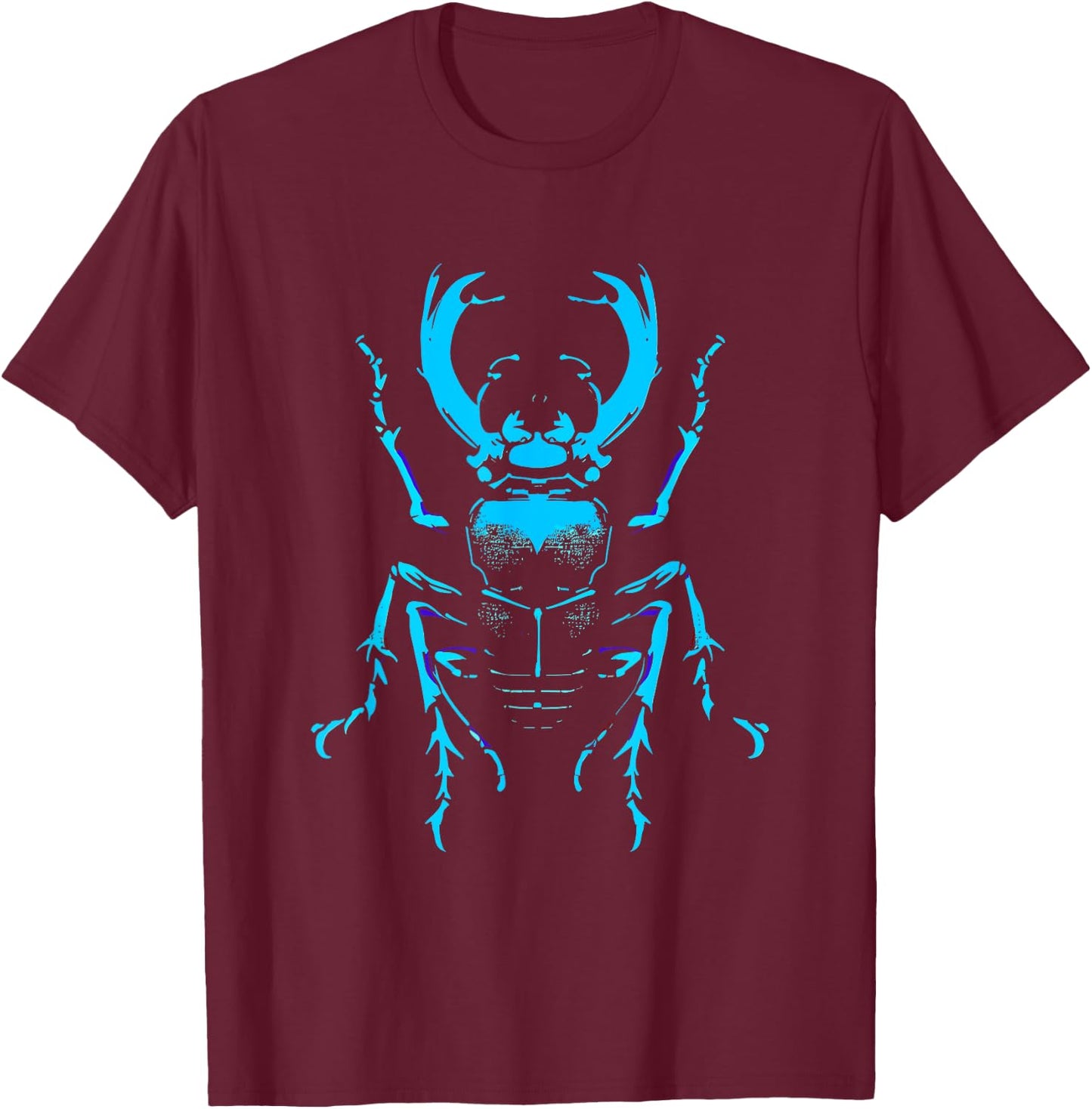 Stag Beetle - Vintage Stag Beetle Insect Bug Lover T-Shirt - T-Shirt | Maroon