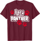 Little Panthers for Kids, Panthers School Sports Name T-Shirt - T-Shirt | Maroon