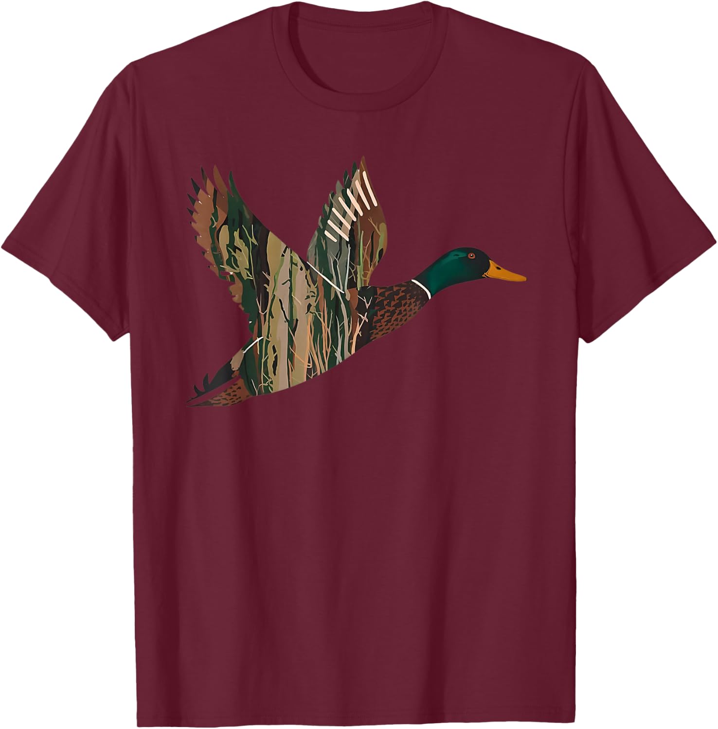 Southern Duck Camo Hunting Gifts Men Waterfowl Hunter T-Shirt - T-Shirt | Maroon