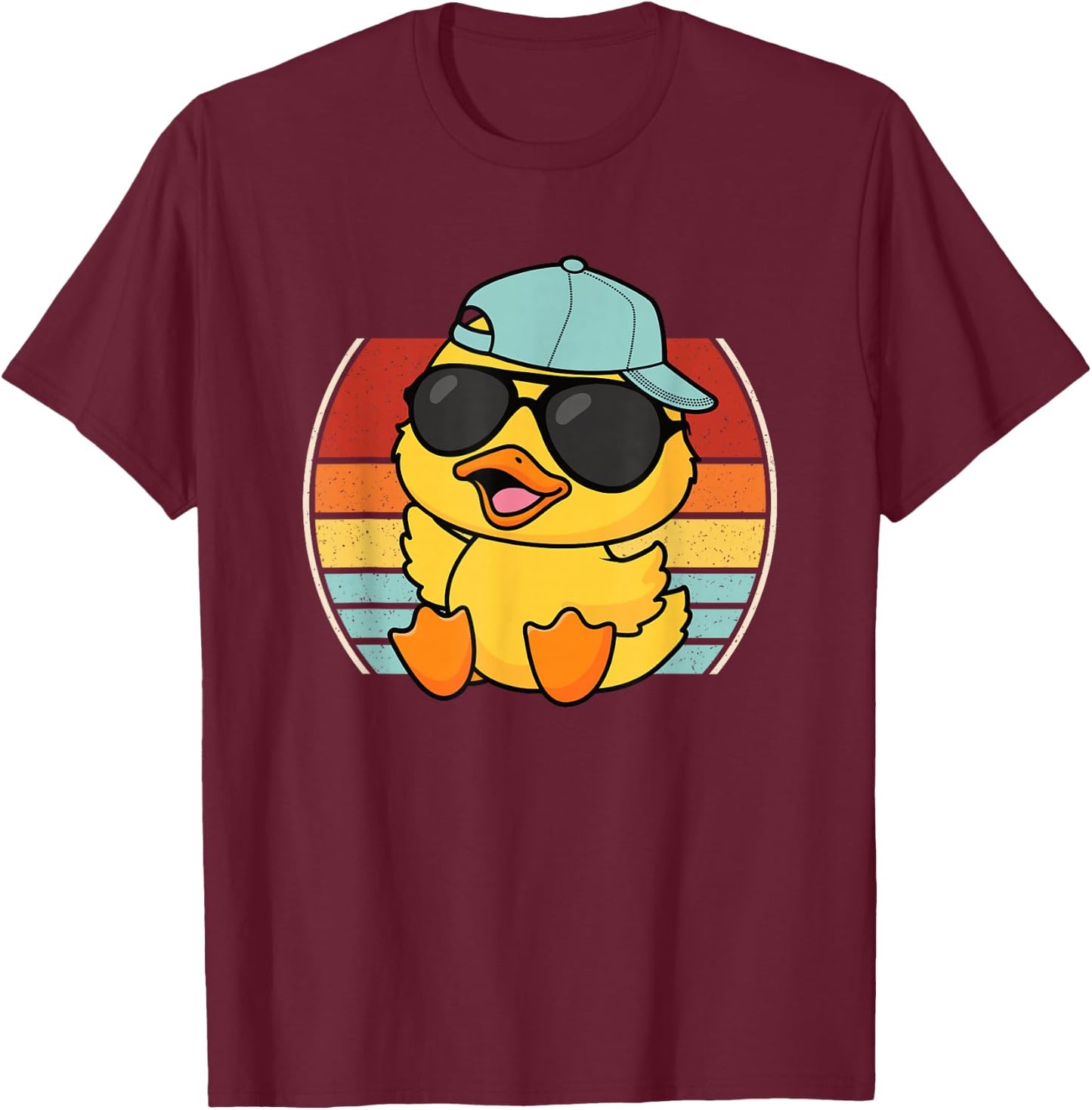 Cool Duck Retro Duck Lover Men Women Boys Girls Kids T-Shirt - T-Shirt | Maroon