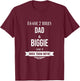 I Have 2 Titles Dad and Biggie Special Grandpa T-Shirt - T-Shirt | Maroon