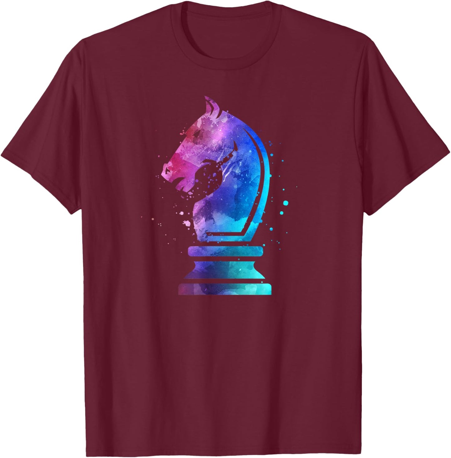 Chess Piece Knight Gift Chess Lover Player Women Girls T-Shirt - T-Shirt | Maroon