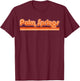 Palm Springs Shirt Retro 70s T-Shirt - T-Shirt | Maroon