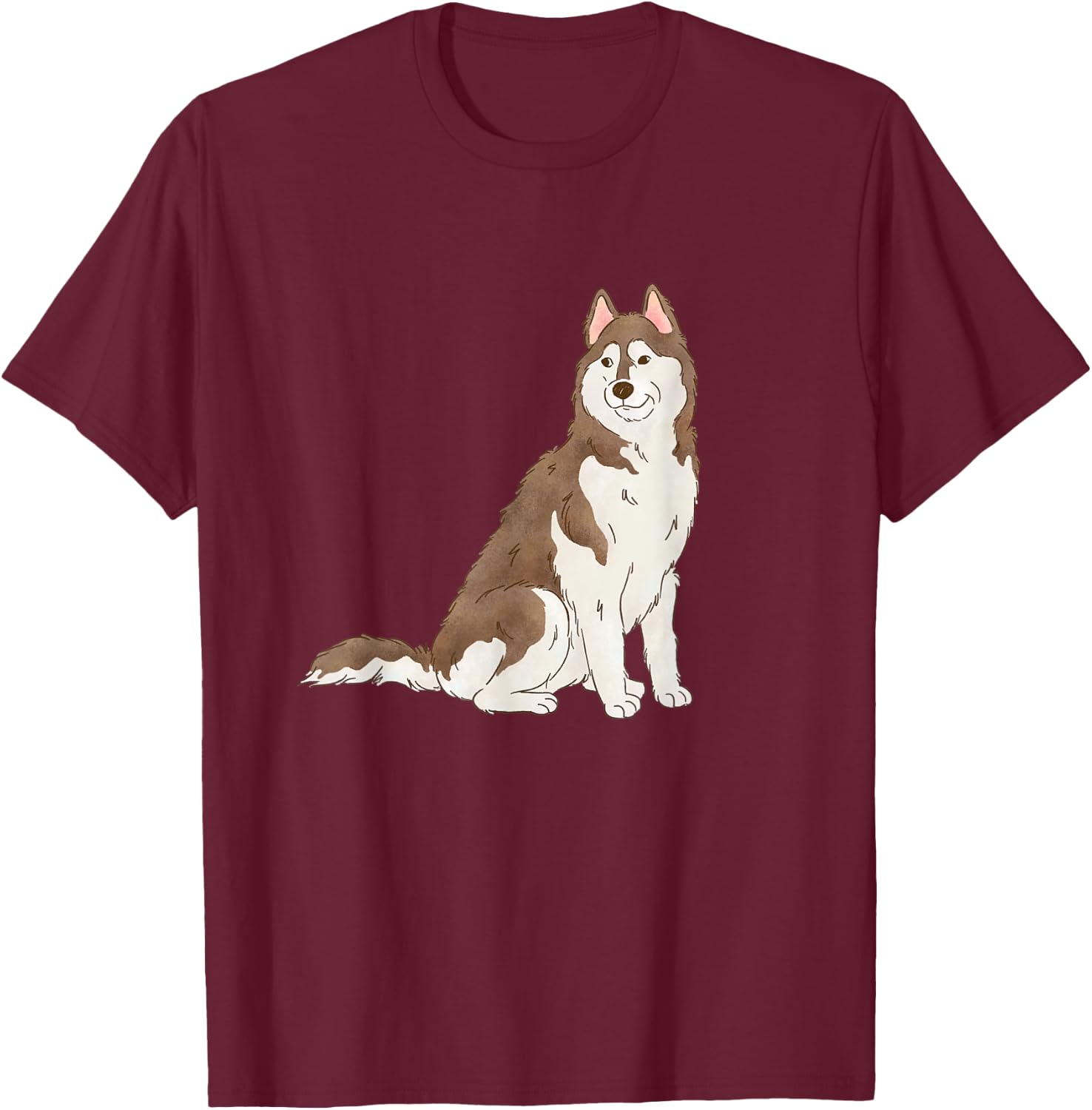 Copper Siberian Husky Lovers Husky Dog Mom T-Shirt - T-Shirt | Maroon