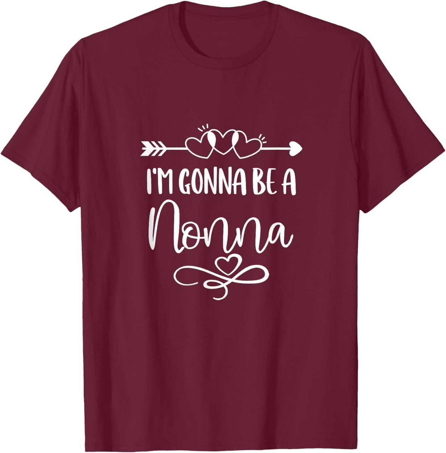 I'm Gonna Be A Nonna Italy Italian Grandma T-Shirt - T-Shirt | Maroon