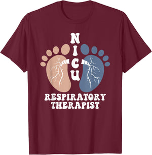 Nicu Respiratory Therapist RrT Care Credential Lung Squad T-Shirt - T-Shirt | Maroon