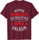 A Super Carpenter Does Not Age Gift Carpenter , Black, S T-Shirt - T-Shirt | Maroon