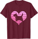 Scottish Terrier Heart Scottie Mom Dad Funny Cute Dog Lover T-Shirt - T-Shirt | Maroon