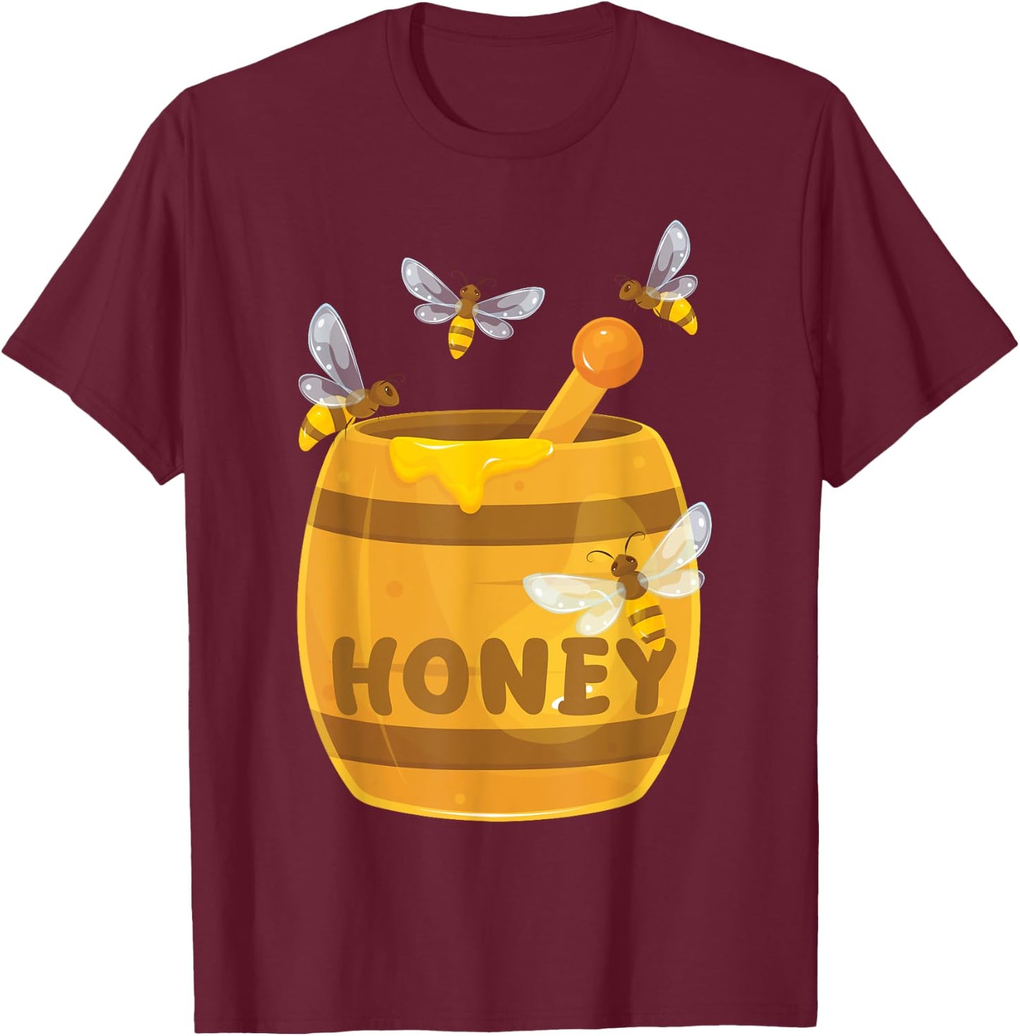 Honey Beekeeper Bees Buzzing Sweet T-Shirt - T-Shirt | Maroon