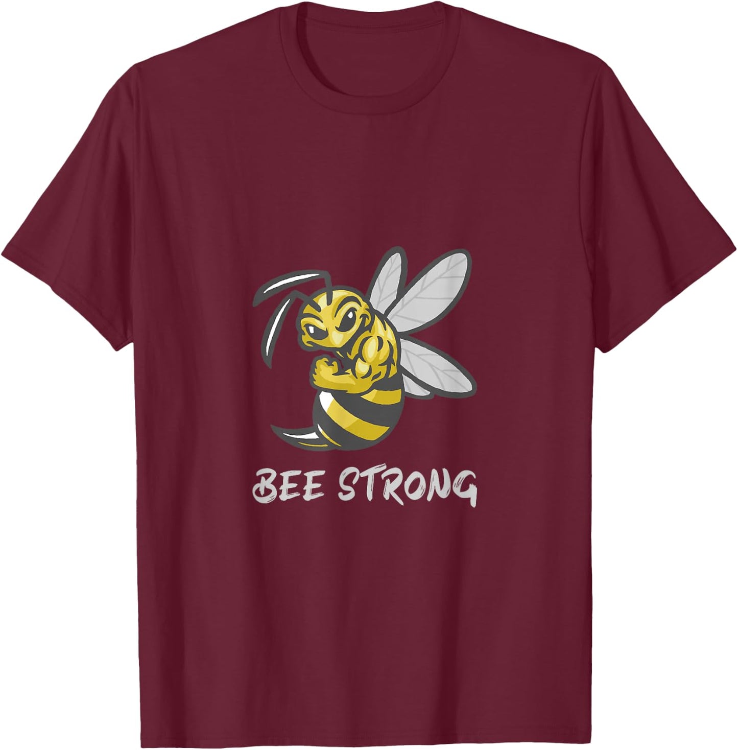 Bee Strong T-Shirt - T-Shirt | Maroon