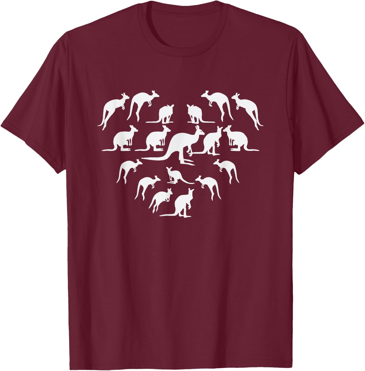 Funny Kangaroo Australian Animals Kangaroo T-Shirt - T-Shirt | Maroon