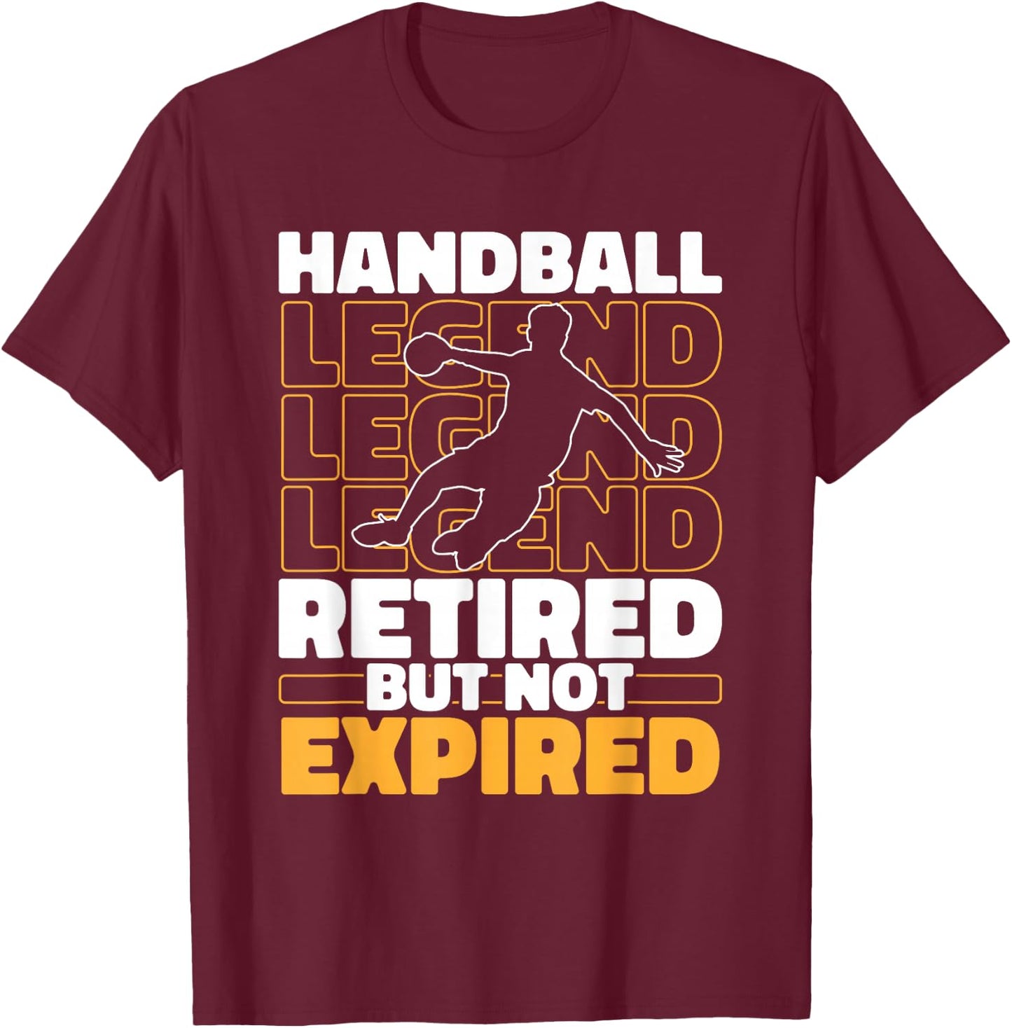Handball Im Ruhestand Spieler Sport Verein - Handballer T-Shirt - T-Shirt | Maroon