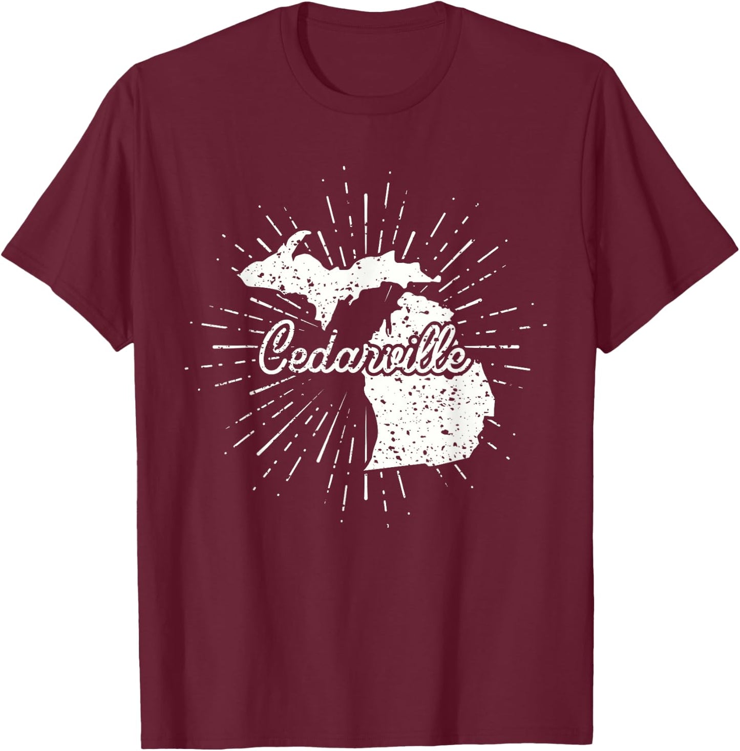 Cedarville Michigan MI T-Shirt - T-Shirt | Maroon