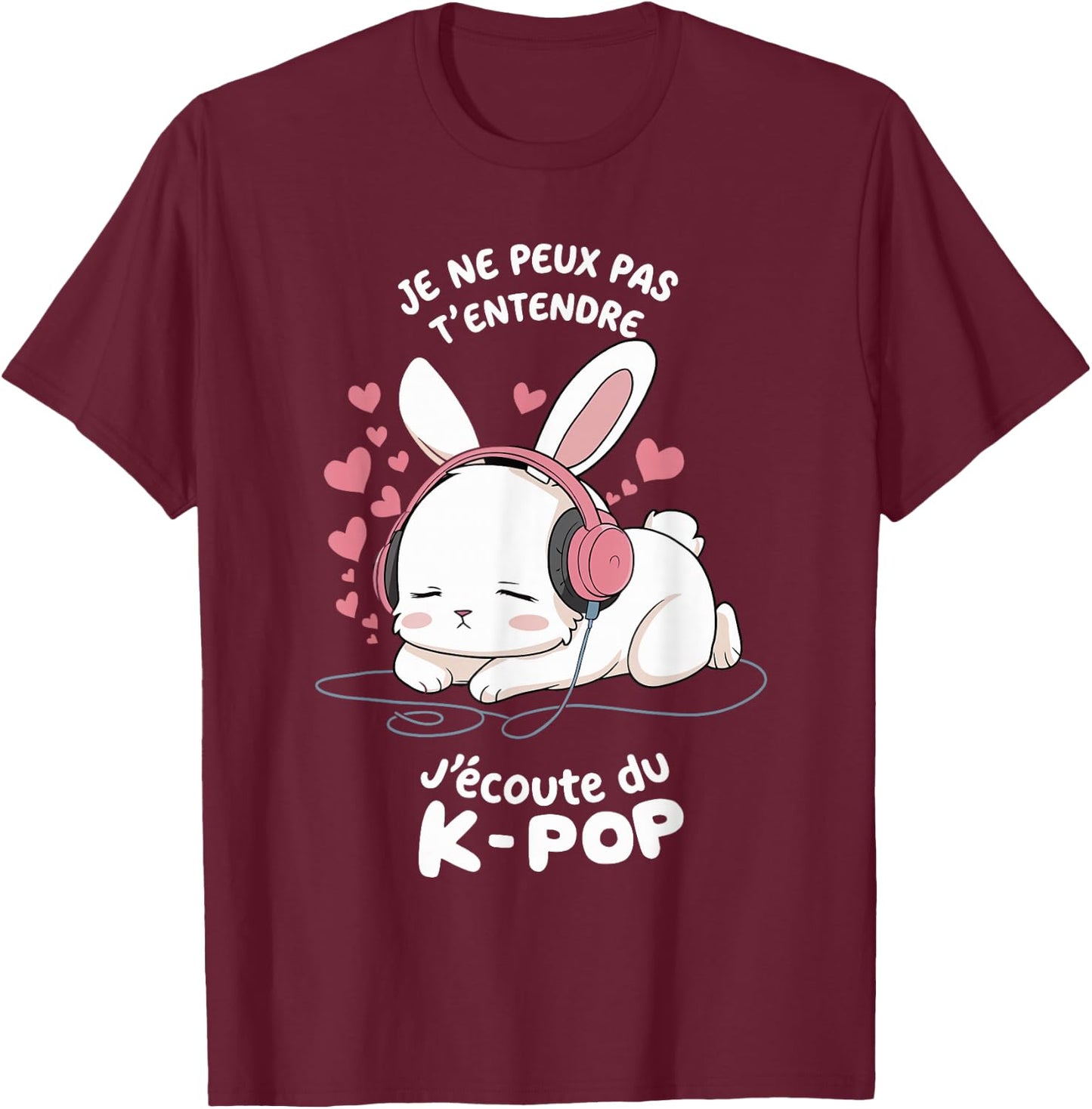 K-Pop | for Girls & Women Gifts K-Pop , Black, S T-Shirt - T-Shirt | Maroon