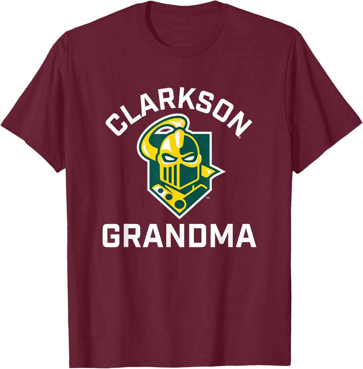Clarkson University Golden Knights Arched Grandma T-Shirt - T-Shirt | Maroon