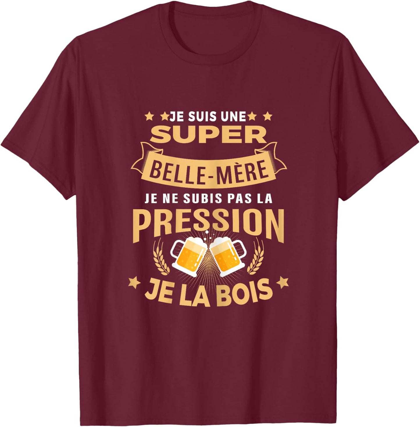 Super Stepmother I am not under pressure humor Stepmother T-Shirt - T-Shirt | Maroon