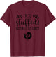 I'm So Stuffed With A Little Turkey Pregnancy Announcement T-Shirt - T-Shirt | Maroon