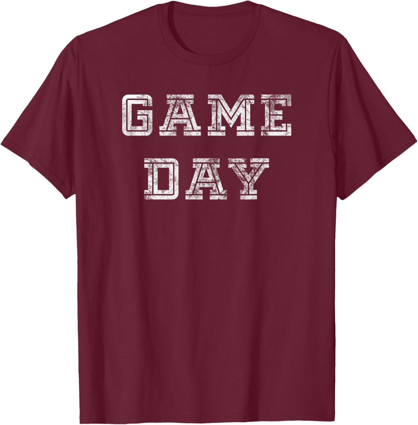 Game Day Football Shirt Men Women Kids Vintage Football Gift T-Shirt - T-Shirt | Maroon