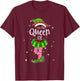 I'm The Queen Elf T Shirt Matching Christmas Costume Shirt T-Shirt - T-Shirt | Maroon