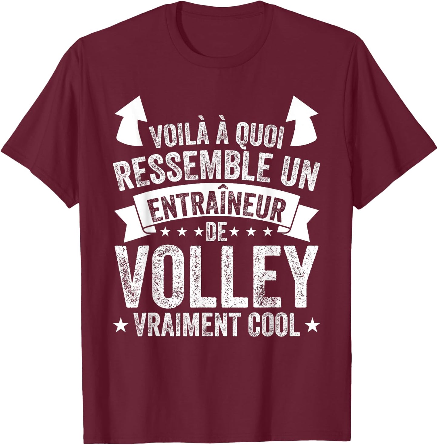 Coach Volleyball Un Entraîneur De Volley Vraiment Cool T-Shirt - T-Shirt | Maroon