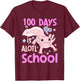 100 Days is Alotl School Funny Axolotl 100th Day of School T-Shirt - T-Shirt | Maroon