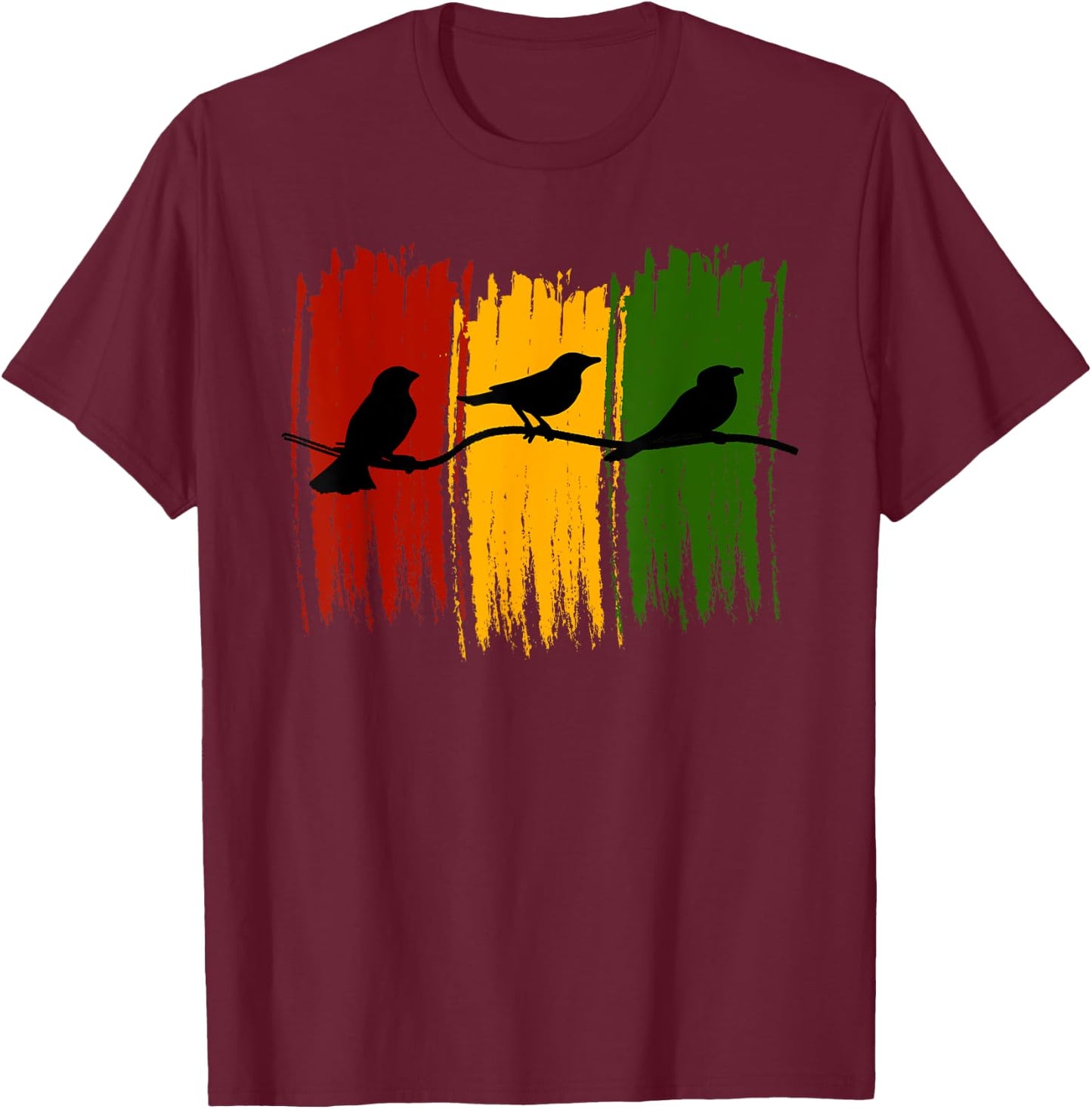 Good Rastafari Vibes Only Rasta Jamaica Reggae T-Shirt - T-Shirt | Maroon