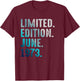 Limited Edition June 1973 Retro Vintage 1973 T-Shirt - T-Shirt | Maroon