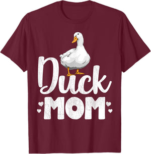 Duck Mom Shirt Funny Water Duckling Gifts T-Shirt - T-Shirt | Maroon