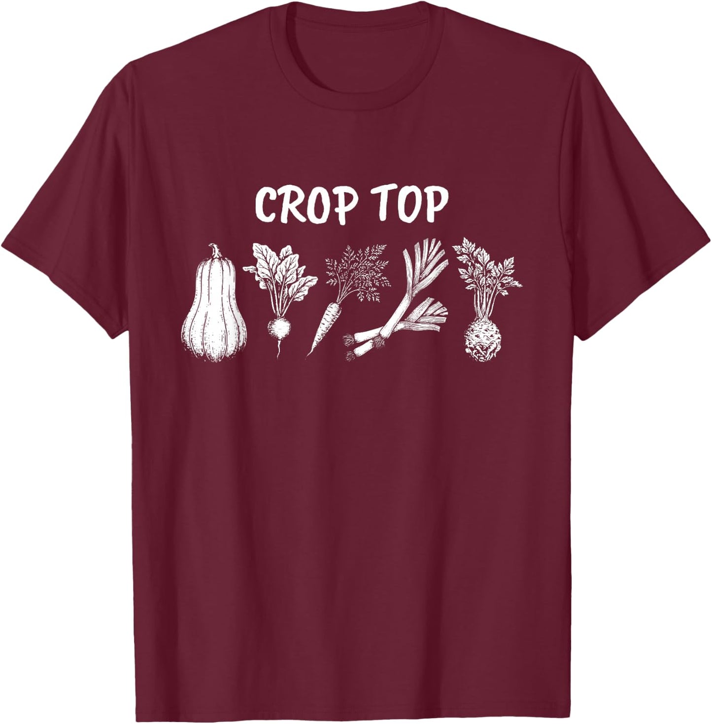 Funny Gardening Vegetable Garden Lover Design T-Shirt - T-Shirt | Maroon