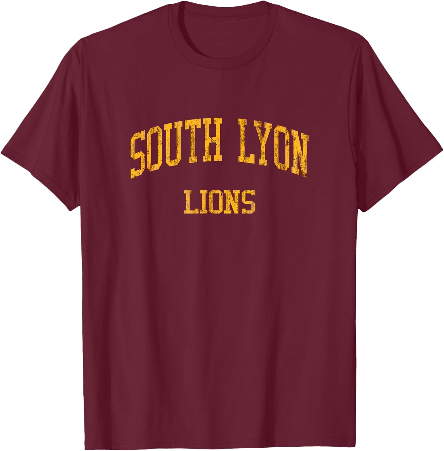 South Lyon High School HS South Lyon MI Vintage Sports T-Shirt - T-Shirt | Maroon