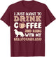 Funny Newfoundland Drink Coffee Hand With Dog Mom Gift Men Women Girls Kids T-Shirt - T-Shirt | Maroon