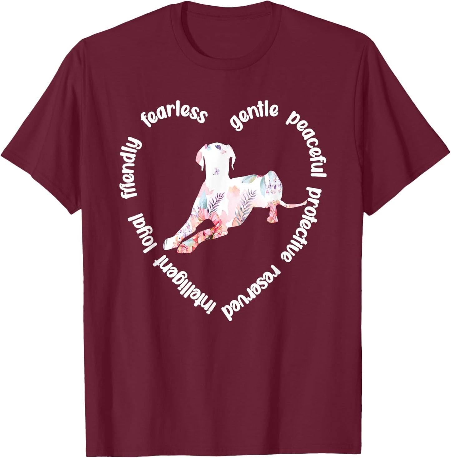 Catahoula Heart | Catahoula Leopard Dog Owner Catahoula Mama T-Shirt - T-Shirt | Maroon