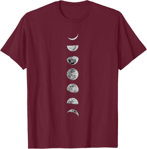 Awesome Luna Moon Phases - - & Sizes T-Shirt - T-Shirt | Maroon