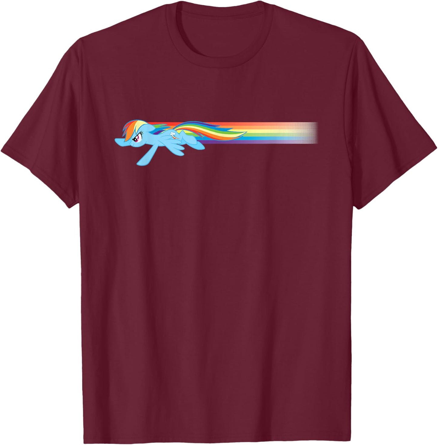 My Little Pony Rainbow Dash Flying T-Shirt - T-Shirt | Maroon