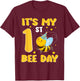 It's My 1 Year Old Birthday Bee Day 1st Party T-Shirt - T-Shirt | Maroon