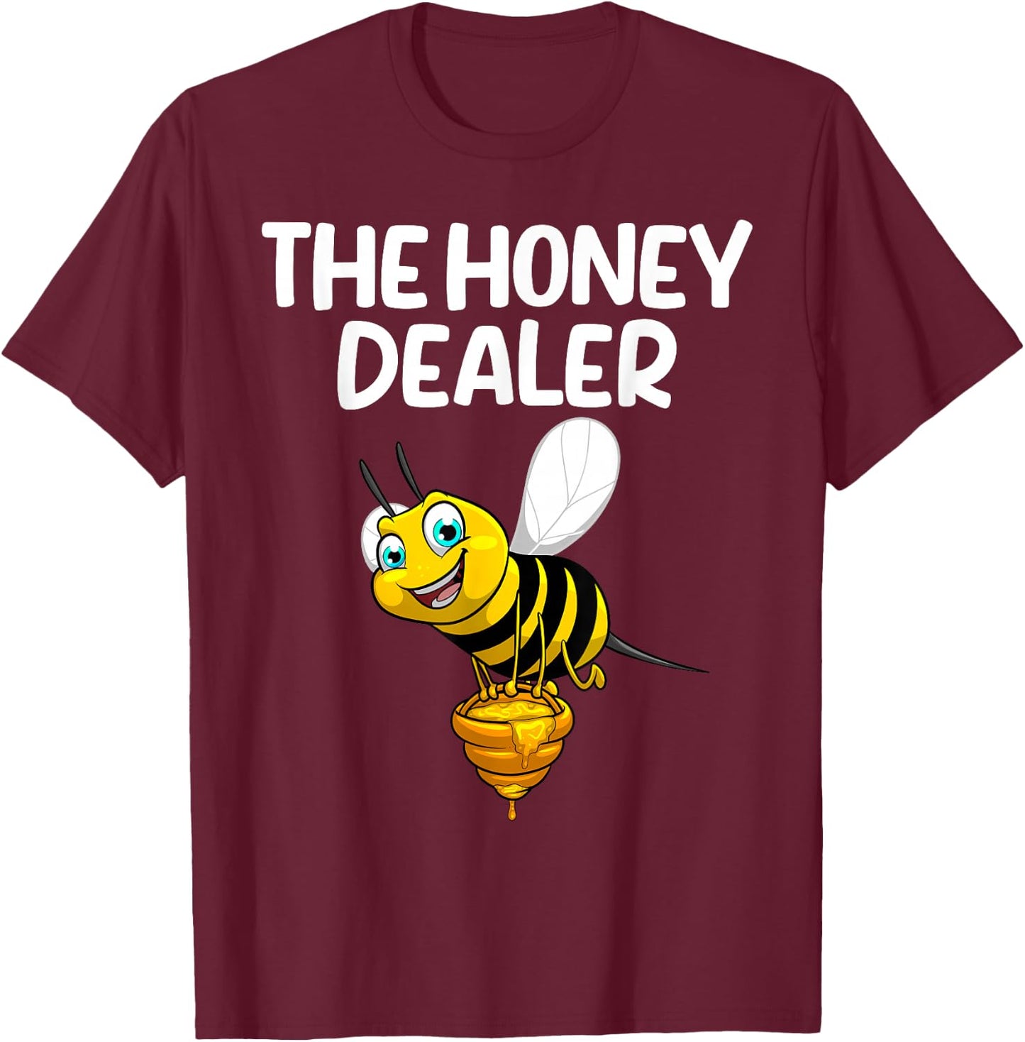 Bee Art Women Honey Bee Keeper Honeycomb Beekeeping T-Shirt - T-Shirt | Maroon