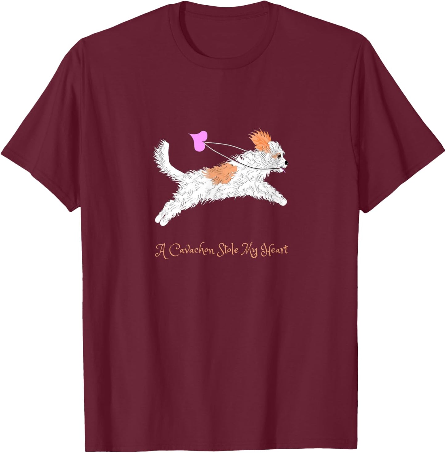 Cavachon Dog Owner Themed Gift Mum Dad Child Gifts T-Shirt - T-Shirt | Maroon