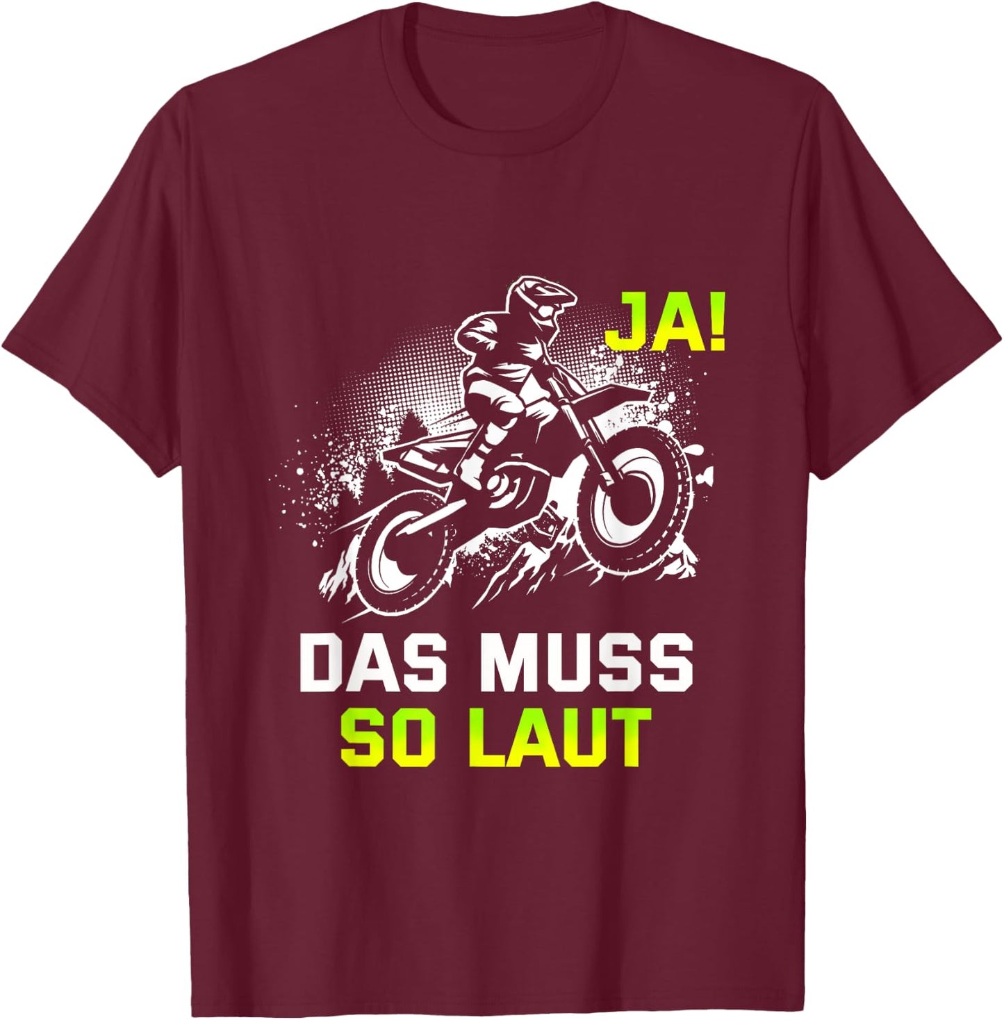 Motocross Women's Men's Supercross Offroad Cross Children's Cross , black, s T-Shirt - T-Shirt | Maroon