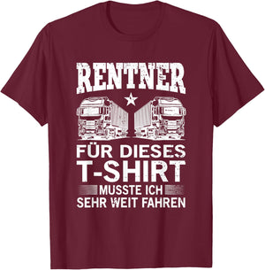 Men's for Trucker / Drivers / Retirements / Pension / Trucker / Grandpa / Truck, black T-Shirt - T-Shirt | Maroon