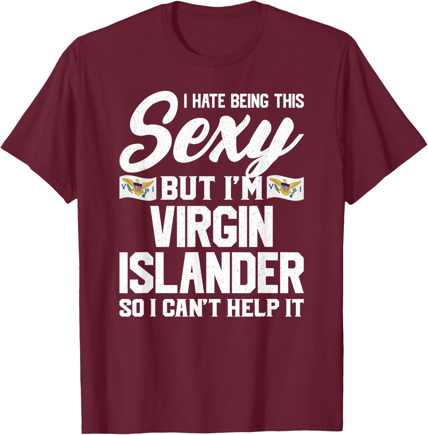 American Virgin Islands T-Shirt - T-Shirt | Maroon