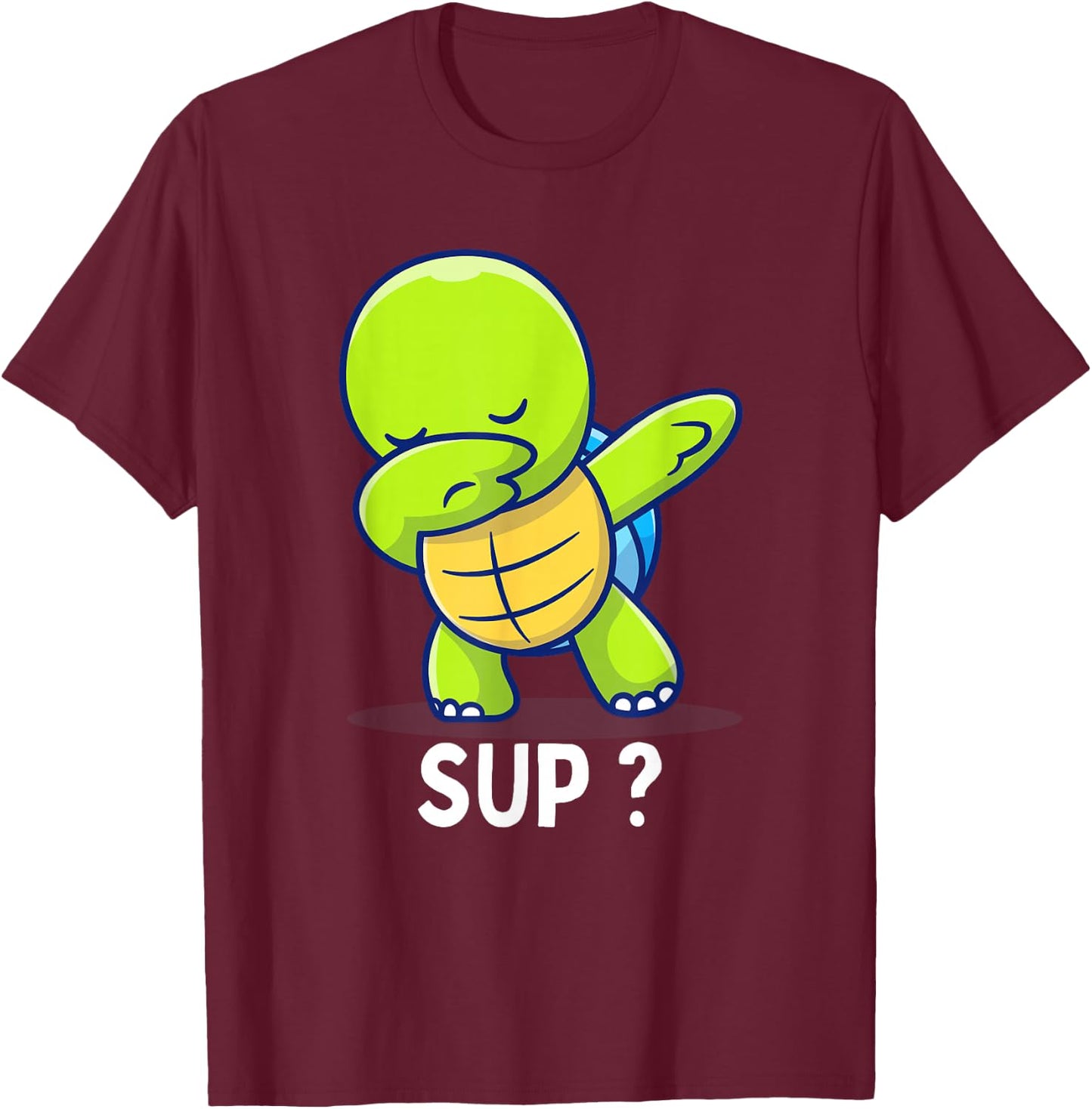 Dabbing Turtle T-Shirt - T-Shirt | Maroon