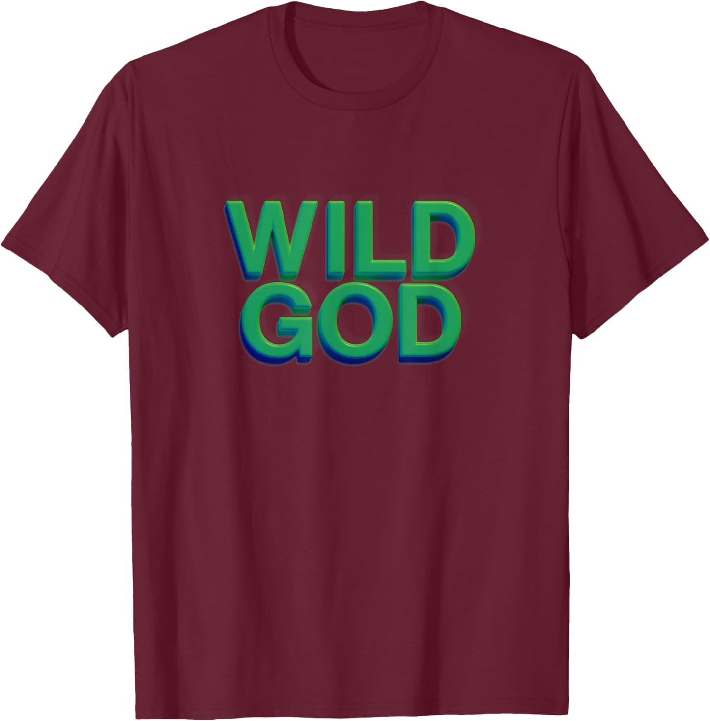 Nick Cave and the Bad Seeds - Green Wild God T-Shirt - T-Shirt | Maroon