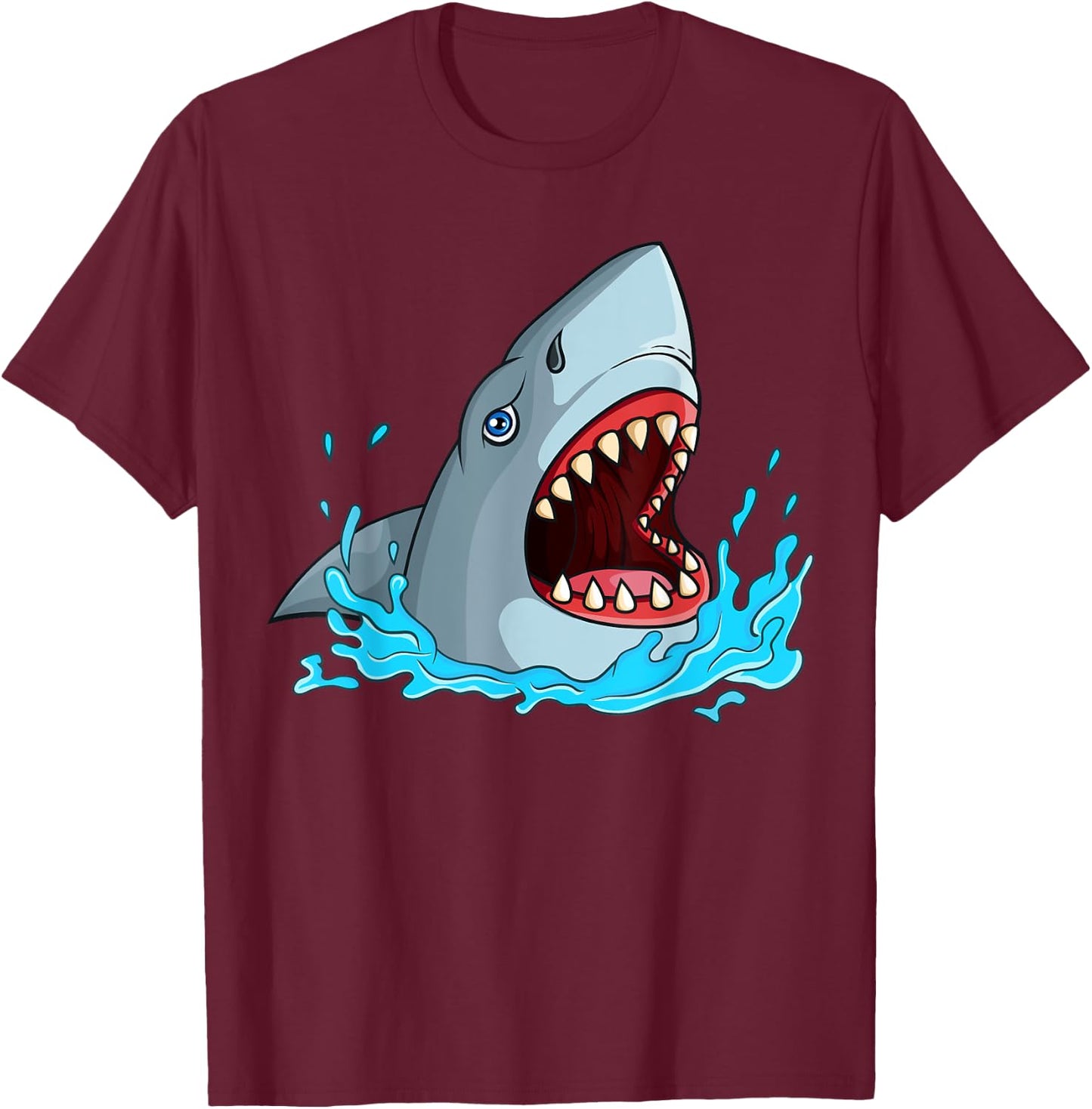 Shark Shirt Kids Toddler Men Women Sharks Lover T-Shirt - T-Shirt | Maroon